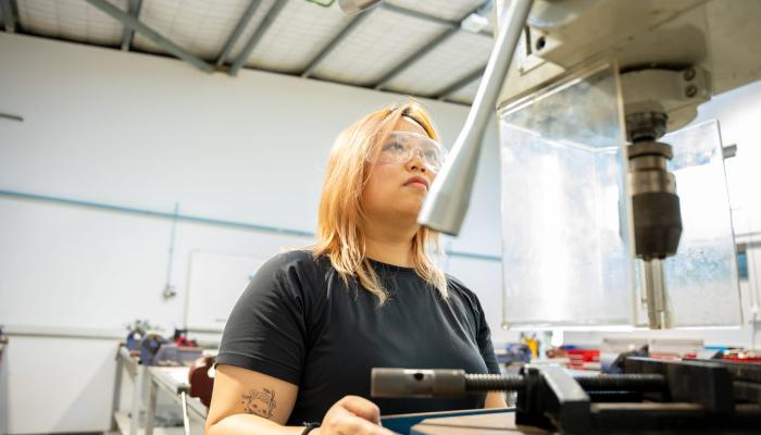 mechanical engineer utilising specialist equipment