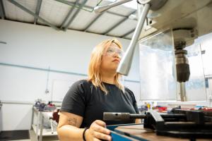 mechanical engineer utilising specialist equipment